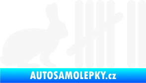 Samolepka Zářezy 003 zajíc bílá