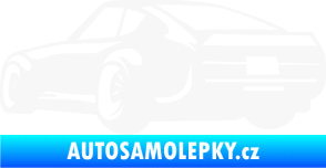 Samolepka Závodní auto 009 levá bílá