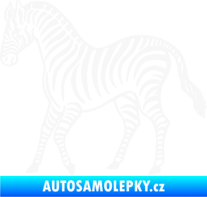 Samolepka Zebra 002 levá bílá