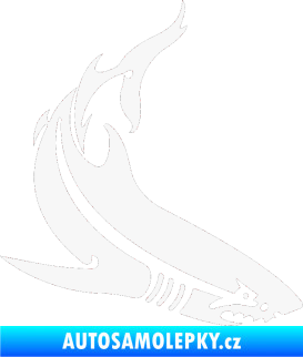 Samolepka Žralok 005 pravá bílá