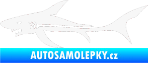 Samolepka Žralok 006 levá bílá