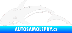 Samolepka Žralok 007 levá bílá