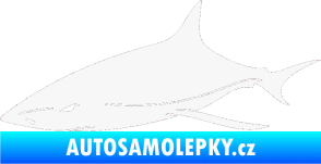 Samolepka Žralok 008 levá bílá