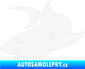 Samolepka Žralok 012 levá bílá