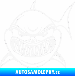 Samolepka Žralok 014 levá bílá