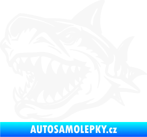 Samolepka Žralok 021 levá bílá