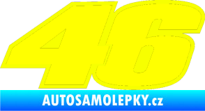 Samolepka 46 Valentino Rossi barevná Fluorescentní žlutá