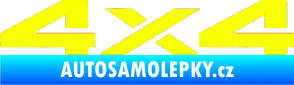 Samolepka 4x4 varianta 002 Fluorescentní žlutá