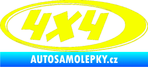 Samolepka 4x4 varianta 010 Fluorescentní žlutá