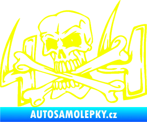 Samolepka 4x4 varianta 022 Fluorescentní žlutá