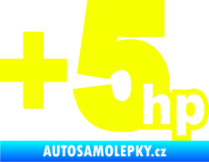 Samolepka + 5hp 003 Fluorescentní žlutá