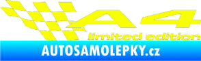 Samolepka A4 limited edition levá Fluorescentní žlutá
