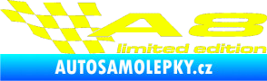 Samolepka A8 limited edition levá Fluorescentní žlutá