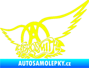 Samolepka Aerosmith 002 Fluorescentní žlutá