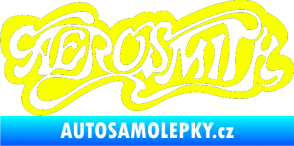 Samolepka Aerosmith 003 Fluorescentní žlutá