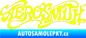 Samolepka Aerosmith 004 Fluorescentní žlutá