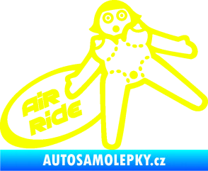 Samolepka Air ride jízda Fluorescentní žlutá