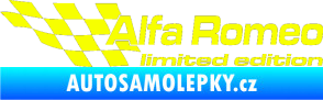 Samolepka Alfa Romeo limited edition levá Fluorescentní žlutá