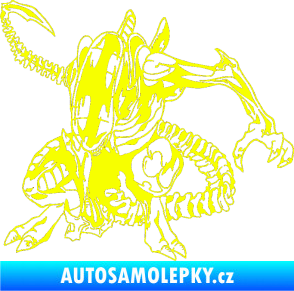 Samolepka Alien 002 levá Fluorescentní žlutá