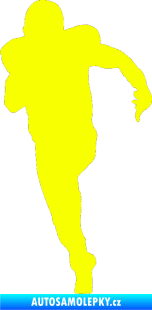 Samolepka Americký fotbal 005 levá Fluorescentní žlutá