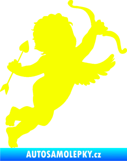 Samolepka Amor 002 pravá Fluorescentní žlutá