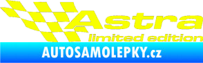 Samolepka Astra limited edition levá Fluorescentní žlutá
