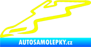 Samolepka Okruh Automotodrom Brno Fluorescentní žlutá