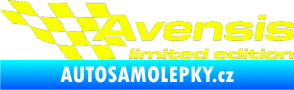 Samolepka Avensis limited edition levá Fluorescentní žlutá