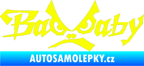 Samolepka Bad Baby Fluorescentní žlutá