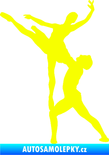 Samolepka Balet 001 levá Fluorescentní žlutá