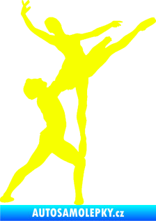 Samolepka Balet 001 pravá Fluorescentní žlutá
