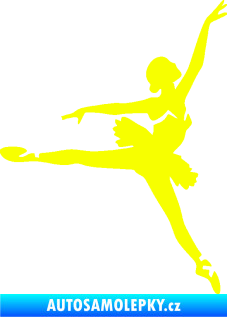 Samolepka Baletka 005 pravá Fluorescentní žlutá