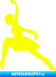 Samolepka Baletka 007 levá Fluorescentní žlutá