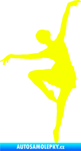 Samolepka Baletka 008 levá Fluorescentní žlutá