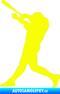 Samolepka Baseball 011 levá Fluorescentní žlutá