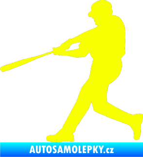 Samolepka Baseball 014 levá Fluorescentní žlutá
