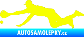 Samolepka Baseball 015 levá Fluorescentní žlutá