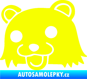 Samolepka Bear levá Fluorescentní žlutá