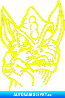 Samolepka Beebob levá Fluorescentní žlutá