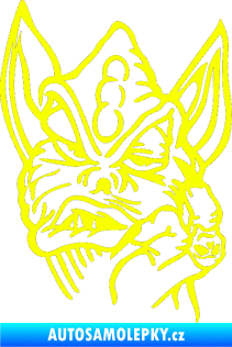 Samolepka Beebob pravá Fluorescentní žlutá