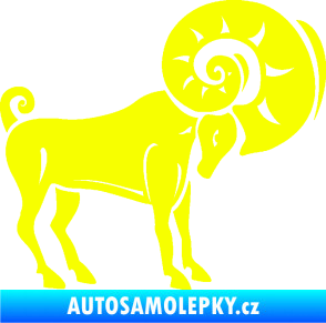 Samolepka Beran zvěrokruh 005 pravá Fluorescentní žlutá