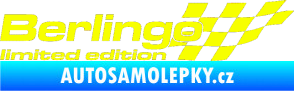 Samolepka Berlingo limited edition pravá Fluorescentní žlutá