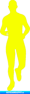 Samolepka Běžec 002 levá Fluorescentní žlutá