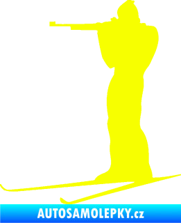 Samolepka Biatlon 001 levá Fluorescentní žlutá