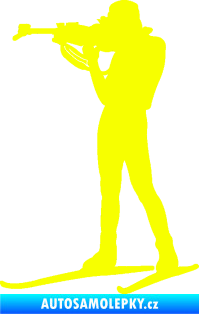 Samolepka Biatlon 003 levá Fluorescentní žlutá