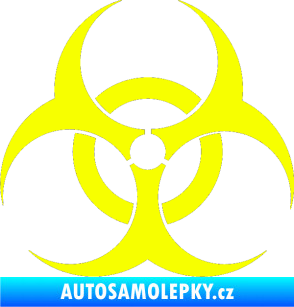 Samolepka Biohazard Fluorescentní žlutá