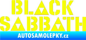 Samolepka Black Sabbath 001 Fluorescentní žlutá