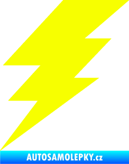 Samolepka Blesk 001 elektřina Fluorescentní žlutá
