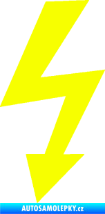 Samolepka Blesk 003 elektřina Fluorescentní žlutá