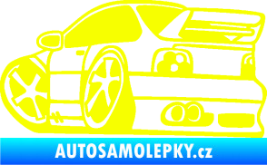 Samolepka BMW e46 karikatura levá Fluorescentní žlutá